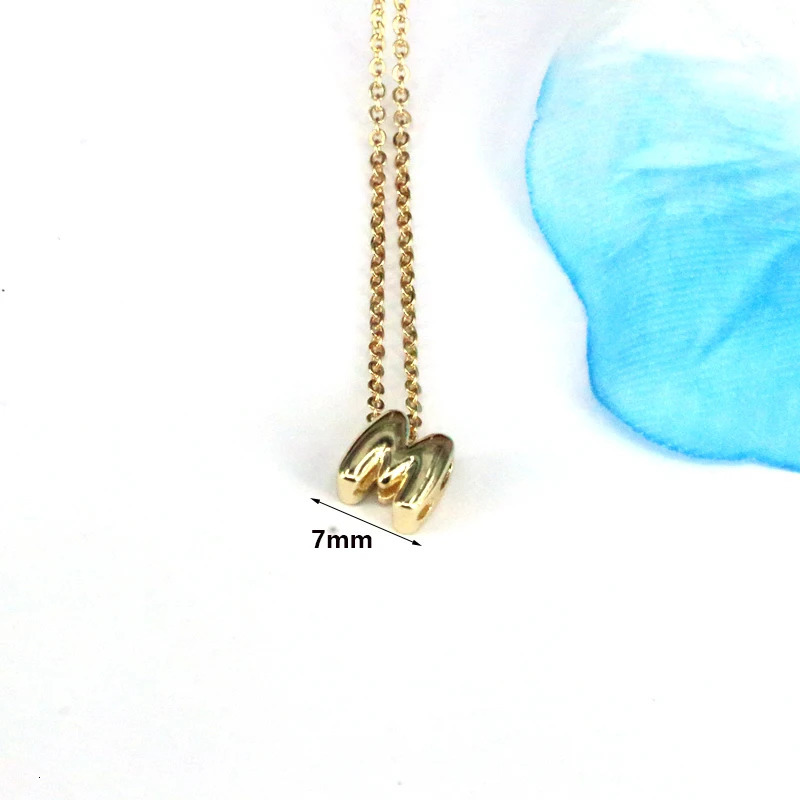 10pcs Fashion Initials Pendant Letter Name Necklace Womens Gold Chain from A to Z Letter Charm Jewelry 241106