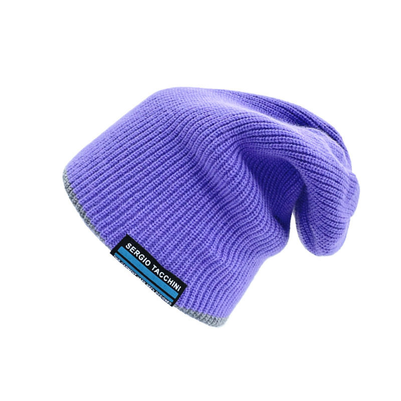 High quality design, autumn new men's women's knitted cloth pullover hat, cold resistant, warm and folded winter hat
