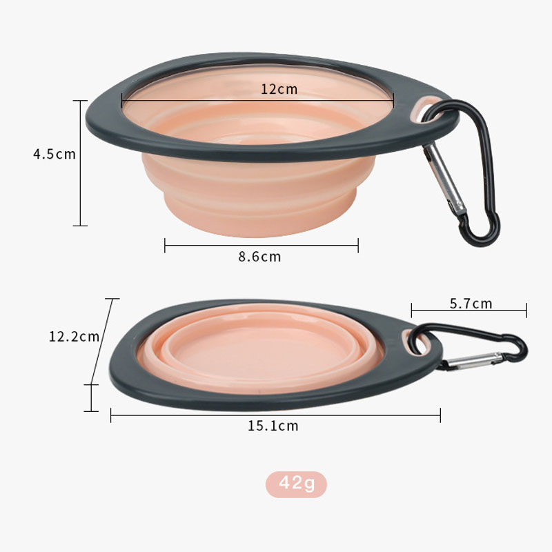 Dog Bowl Pet Collapsible Bowls for Cats Dogs Portable Pet Feeding Watering Dish for Walking Parking Traveling