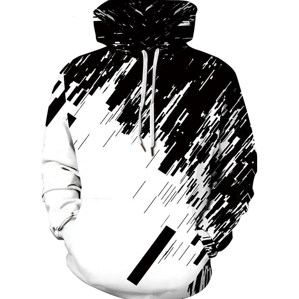 Hoodie for Mens Novelty Hoodie Realistic 3D Print Sweatshirt Unisex Top Casual Pullover Graphic Fashionable and cool