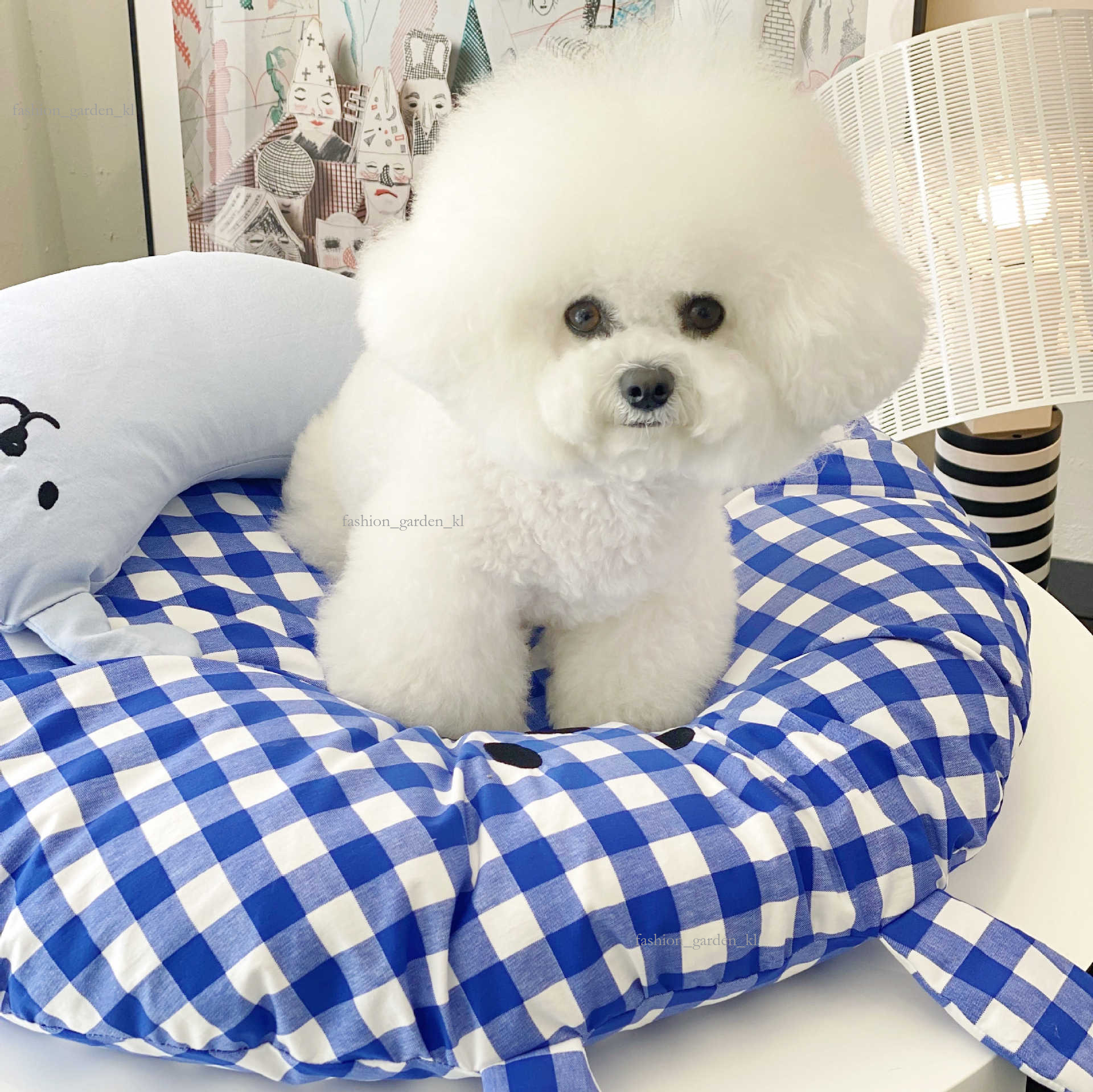 New Korean Ins Autumn And Winter Warm Dog Bed Detachable Pet Cat And Dog Seat Mat Made Of Pure Cotton, Waterproof, Thickened, Large Size 957