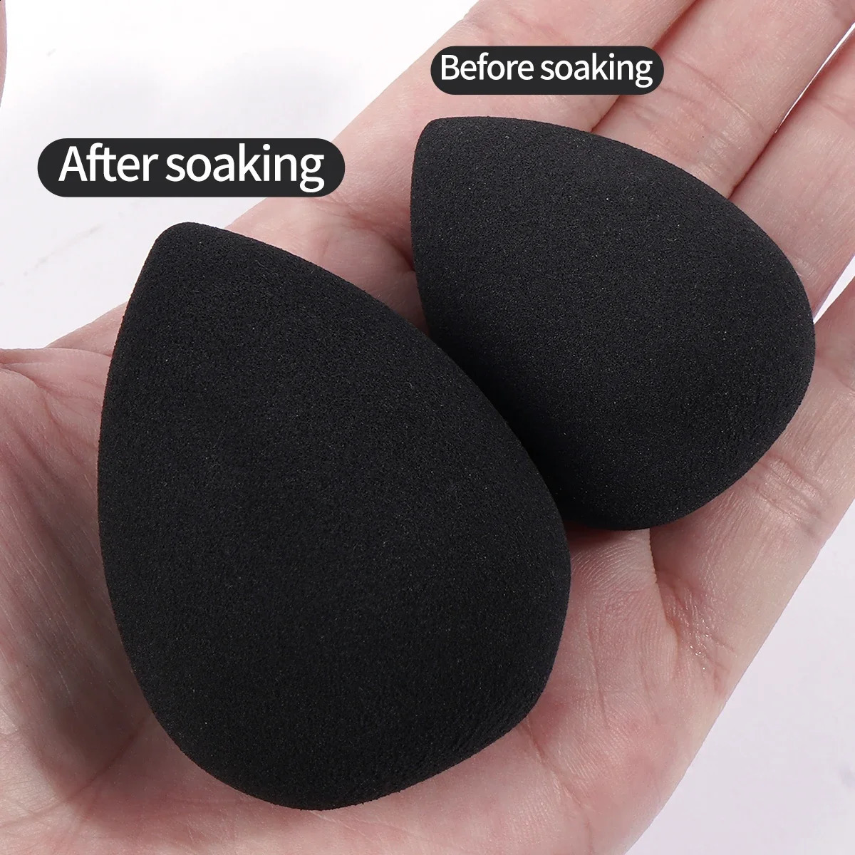 12 piece makeup puff kit mixed with sponge triangle powder puff finger air puff beauty tool tool 241105