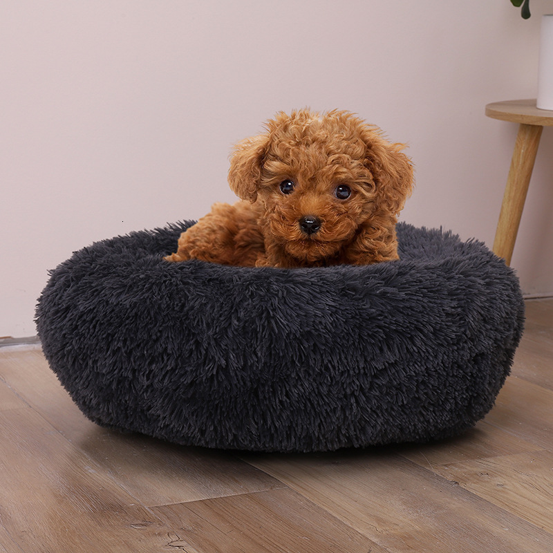 Dog Nest Doughnut Plush Winter Pet Nest Cat Nest Warm Pet Supplies Dog Bed Pet Bed Pet Mat 629