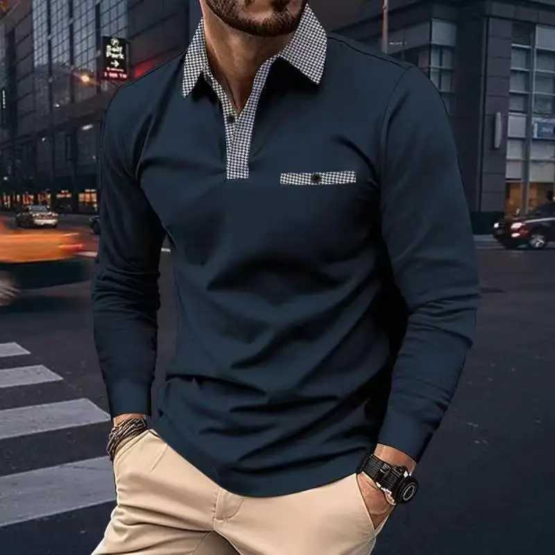 2024 mens business shirt casual summer long Sve button T-shirt loose and comfortable clothing fashionable shirt W241106