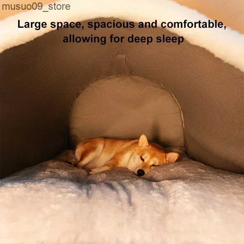 kennels pens Dog house detachable cat bed nest deep sleep tent suitable for medium-sized and large dogs suitable for warm winter geometric houses L240