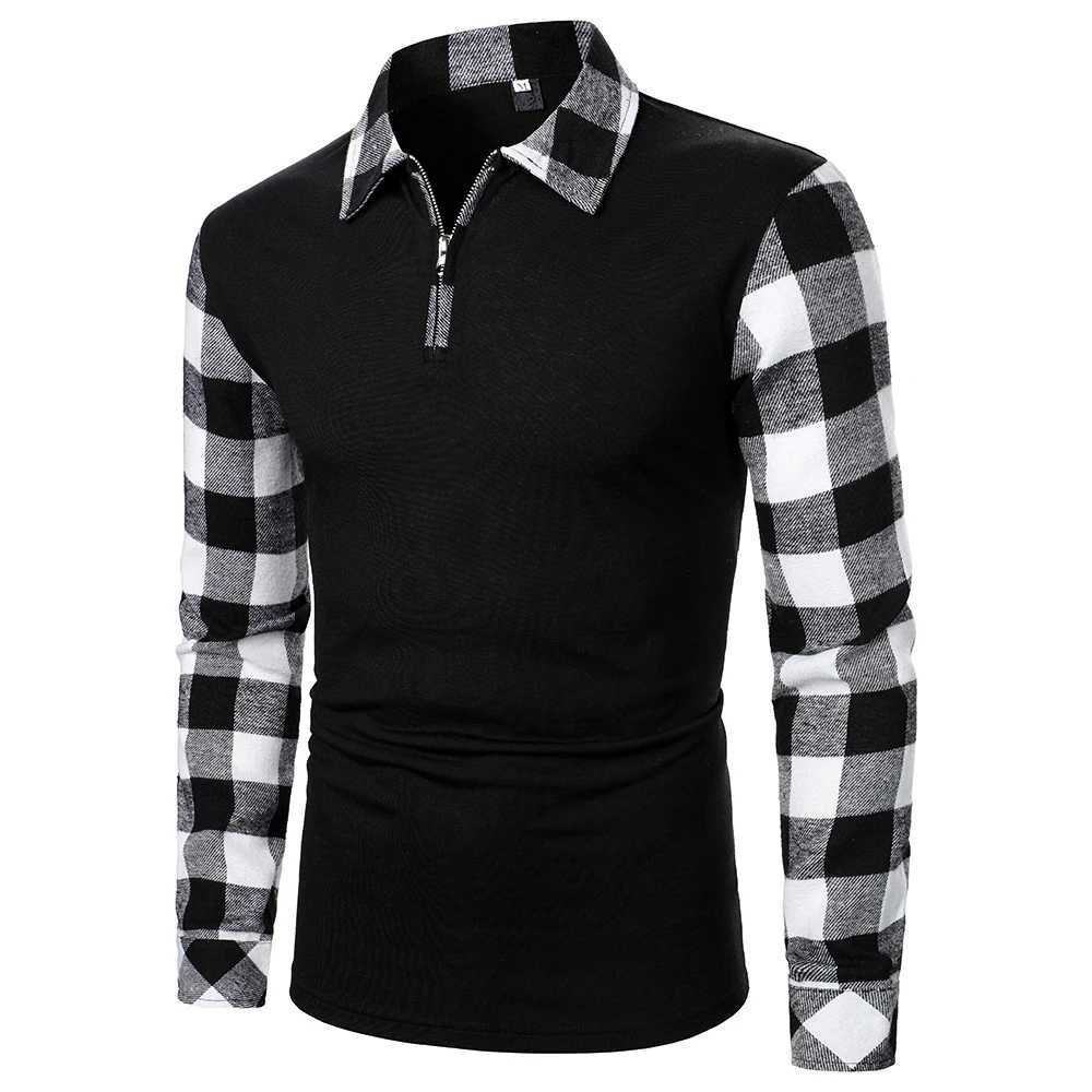 Mens shirt long Sve flat top matching shirt new business clothing casual fashion mens top W241106