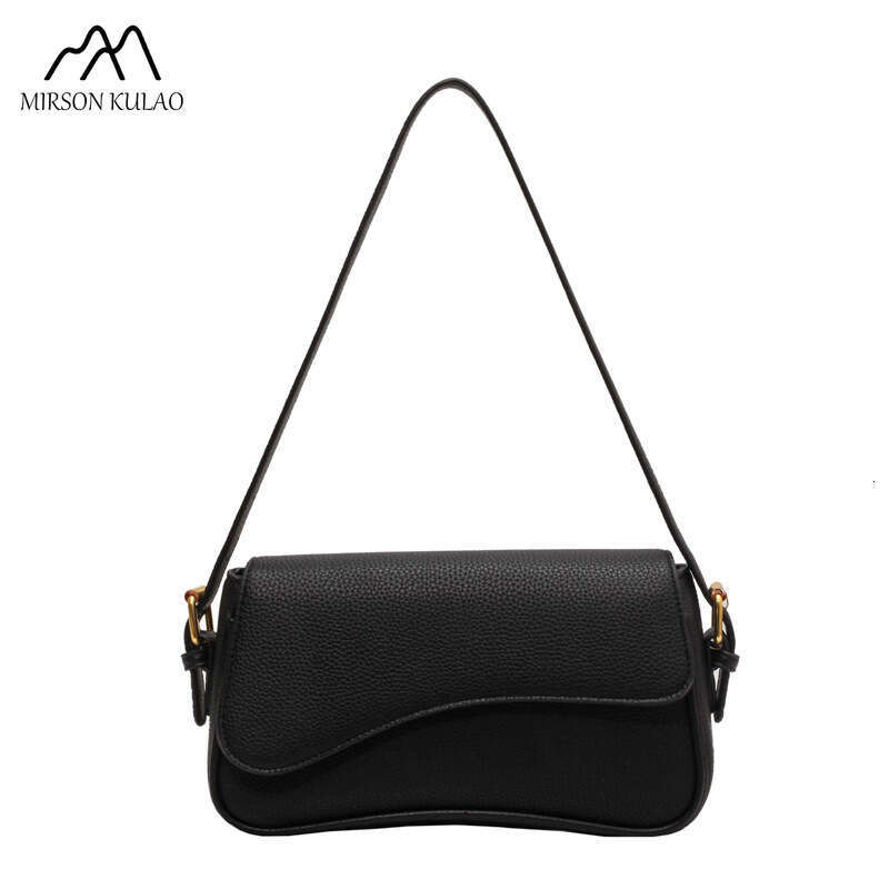 2024 The New Fashion Texture Lychee Grain Small Square Simple Commuting Everything Single Shoulder Crossbody Bag