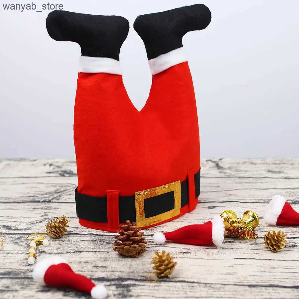 Wide Brim Hats Bucket Hats Santa Hat Costume Accessories Elf Pants Funny Hat Novelty Hat Crazy Hats Christmas Decorations L240910