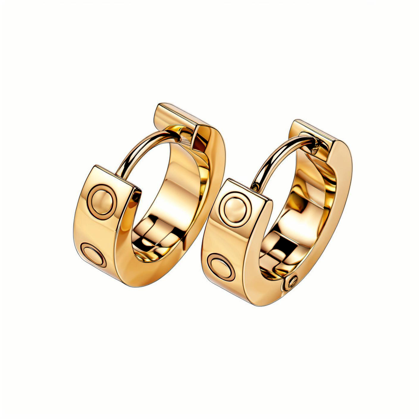 gold hoop earrings diamond stud earring moissanite jewelry woman rose gold silver plated ear rings women ladies party christmas gift wholesale