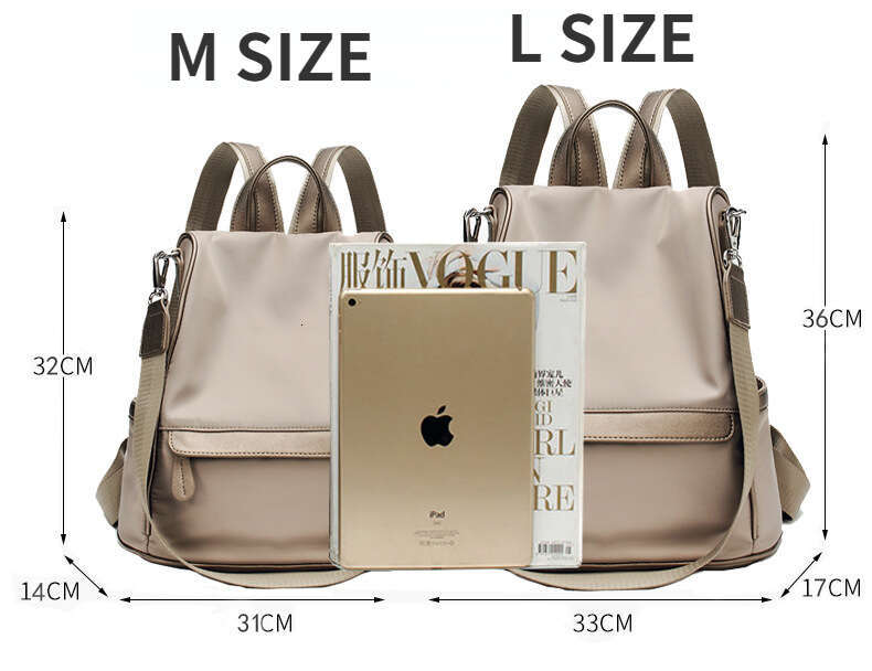 New Anti-Theft Double Shoulder Waterproof Oxford Cloth Backpack Casual Travel Bag
