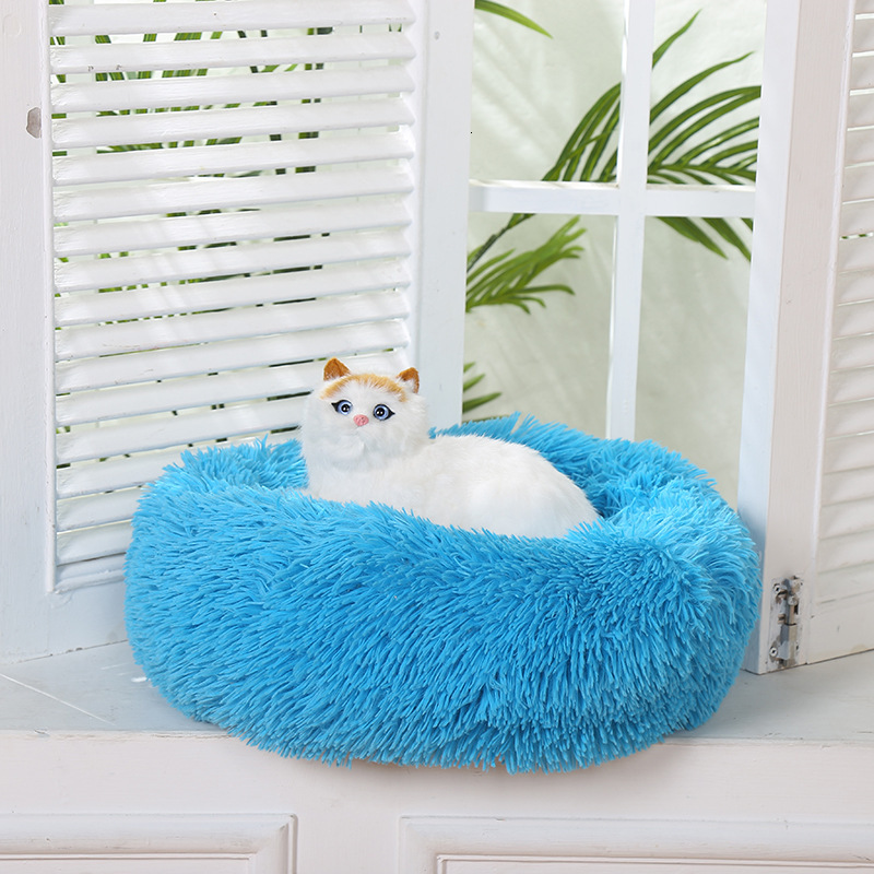 Autumn And Winter Thick Round Dog Bed Plush Deep Sleep Pet Bed Mat Cat Bed Fashionable Pet Supplies Wholesale 991