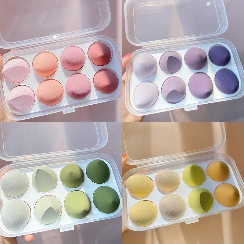 Do not eat powdered beauty eggs wet dry foam sponge soft giant makeup eggs with storage box 241105