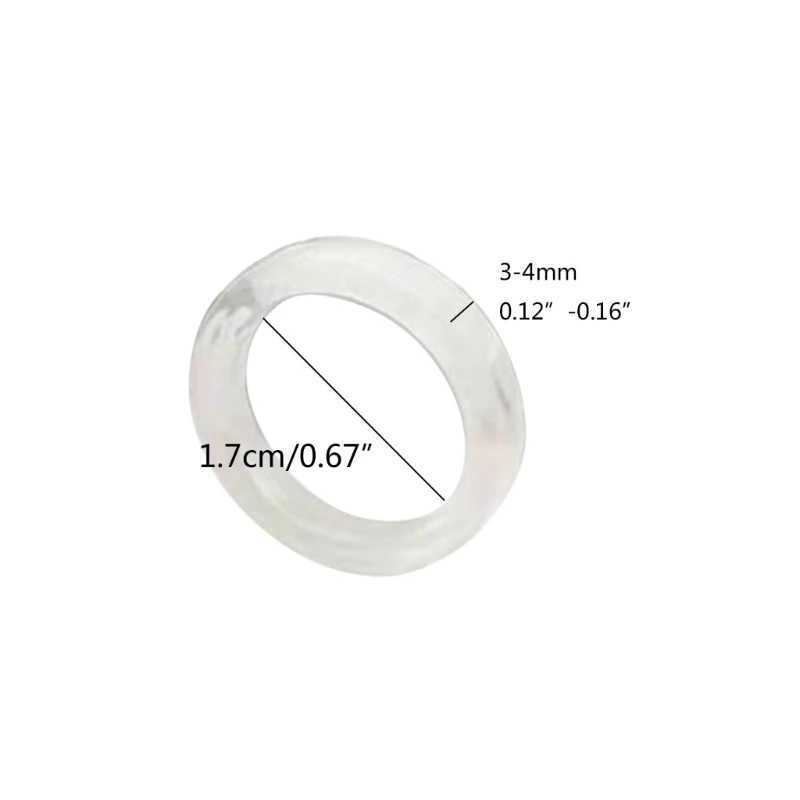 2pcs resin ring mini aesthetic acrylic ring text cute girl stackable ring declaration jewelry decoration ring gift X241106
