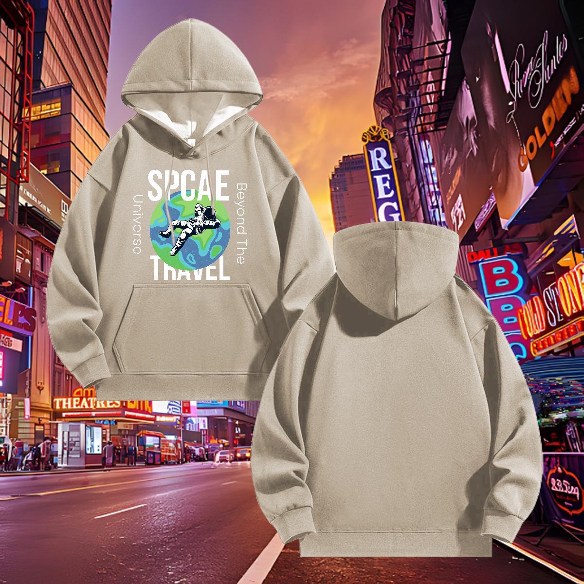 Fashion Casual Hoodie Daily Wear Popular Men Clothes Hoodie Long Sleeve Drawstring Anime Print Pullover Hoodie Warm Fleece