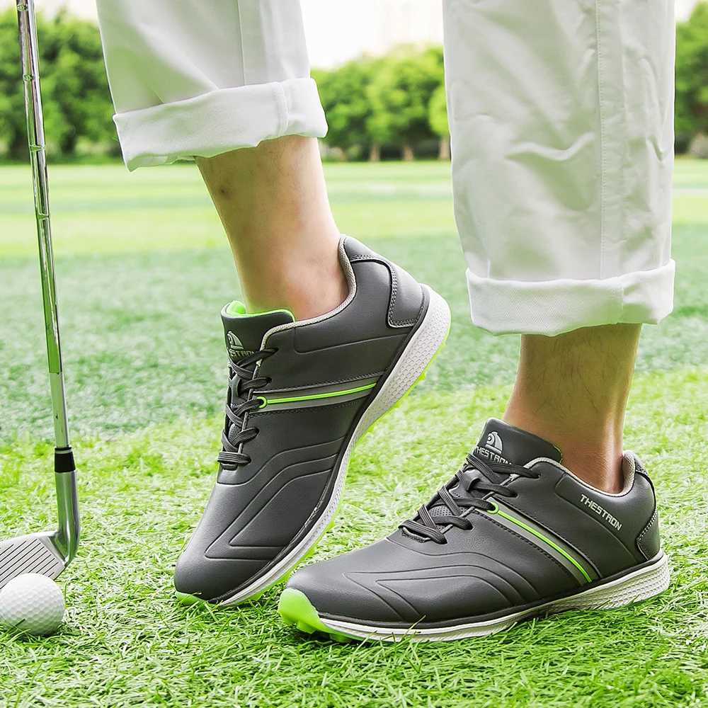 Mens waterproof golf shoes large-sized professional mens golf sports shoes lightweight outdoor golf coaching machine 2022 Y241106