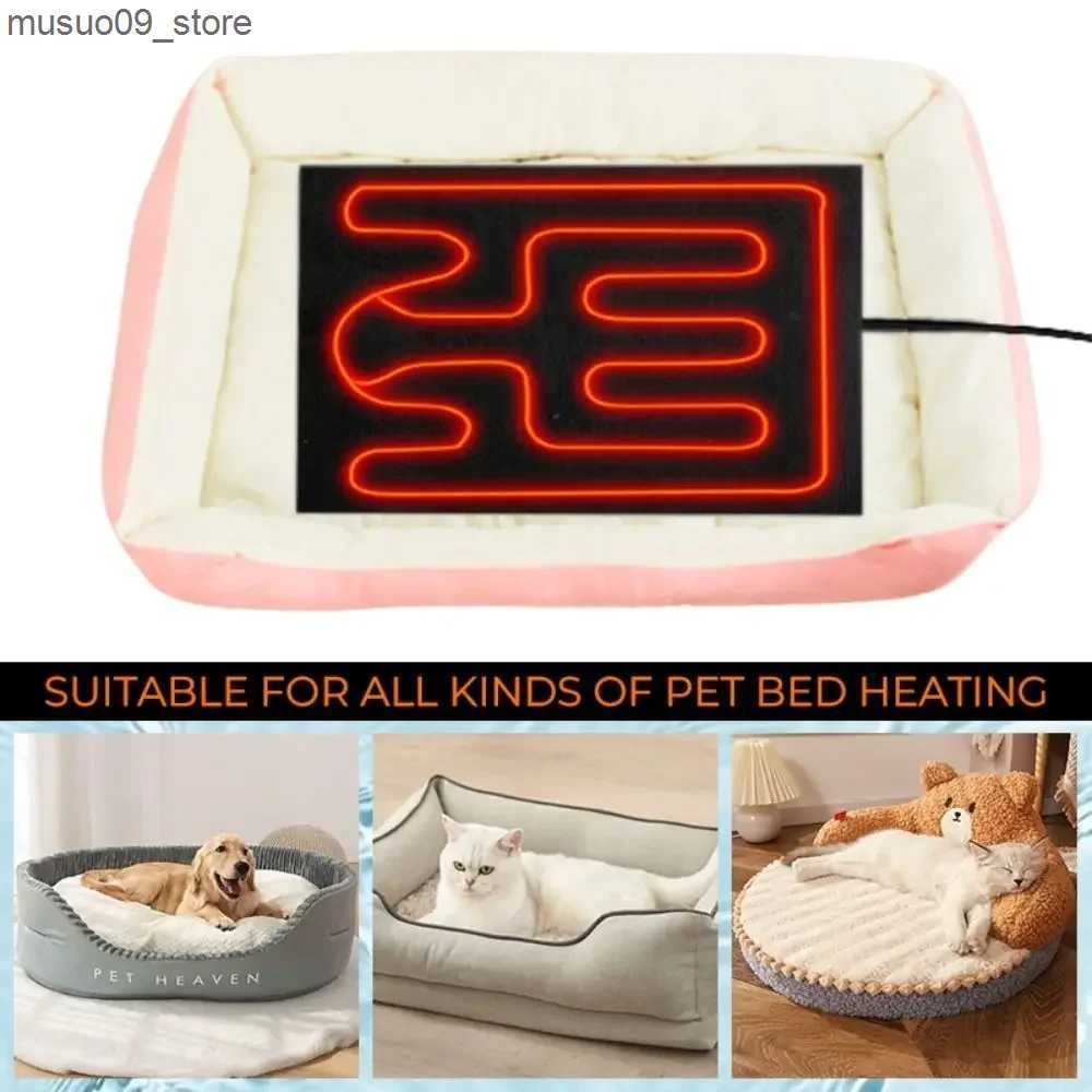 kennels pens Pet dog heating pad warm USB folding heating plate waterproof car seat pad pet reptile warm outdoor in winter L240910