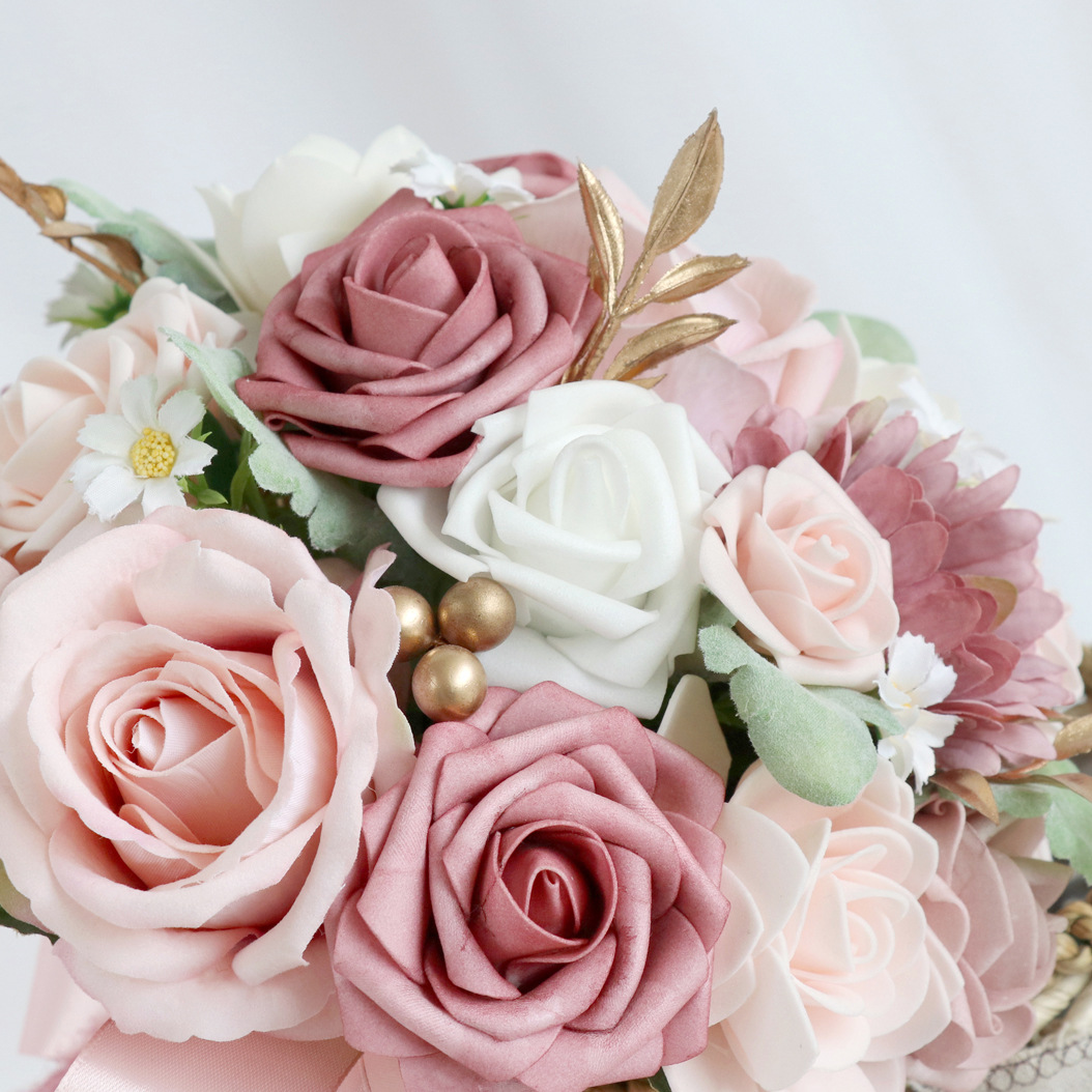 Pink Bridal Bouquets New Arrival Blush Wedding Flowers 2 Styles for Choice