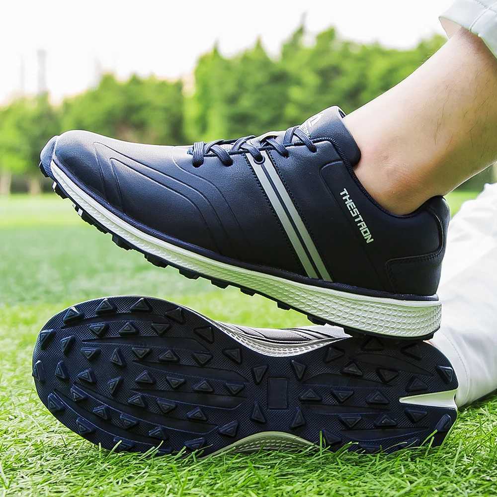 Mens waterproof golf shoes large-sized professional mens golf sports shoes lightweight outdoor golf coaching machine 2022 Y241106