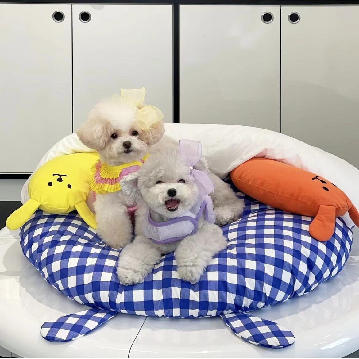 New Korean Ins Autumn And Winter Warm Dog Bed Detachable Pet Cat And Dog Seat Mat Made Of Pure Cotton, Waterproof, Thickened, Large Size 812