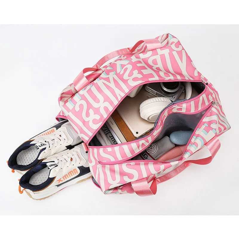 Casual Fitn Bag Large acity Dry Wet Separation Travel pack Shoe Compartment Sports Yoga Gym Bags for WomenXJ241106