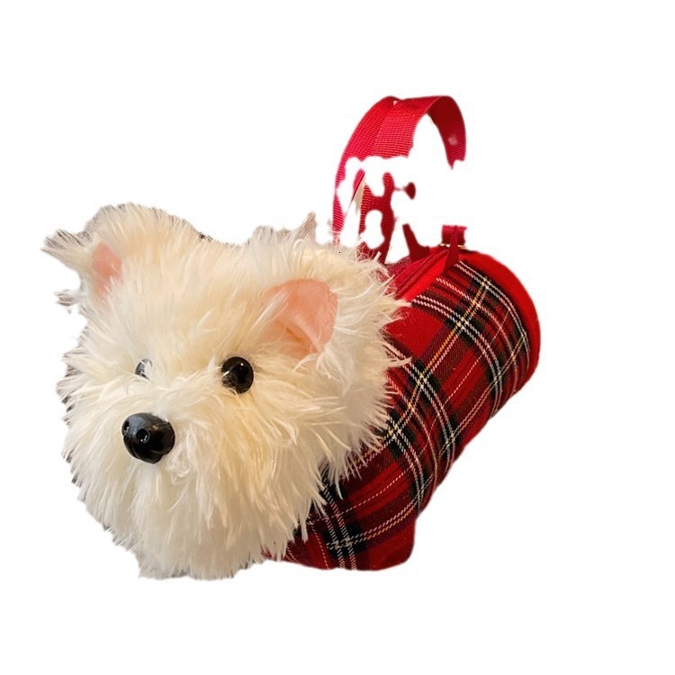 West Highland Dog Cute Cartoon Plush Small Female Versatile Casual Soft Girl Crossbody Bag Designer Bags Handbags Women