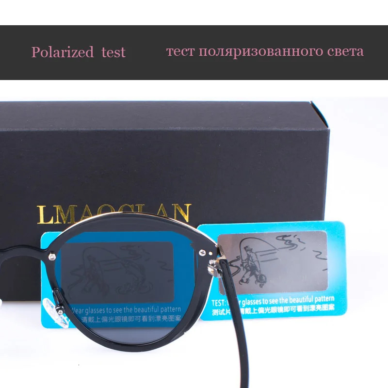 LMAOCLAN Womens Polarized Sunglasses Fashion Cat Eye Womens Retro Womens Sunglasses Oculos Gafas 241106
