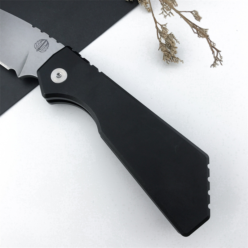 NEW Pro/Tech Strider PT201 Assisted Folding Stonewashed Drop Point Blade Aluminum Handles Easy To Carry Outdoor Hunting Hiking Pocket Knife 3407 920 5