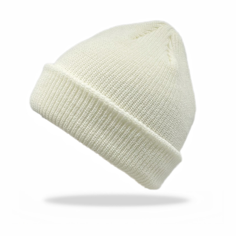 High quality design,Autumn men's and women's warm hat winter color double-layer woolen knitted hat