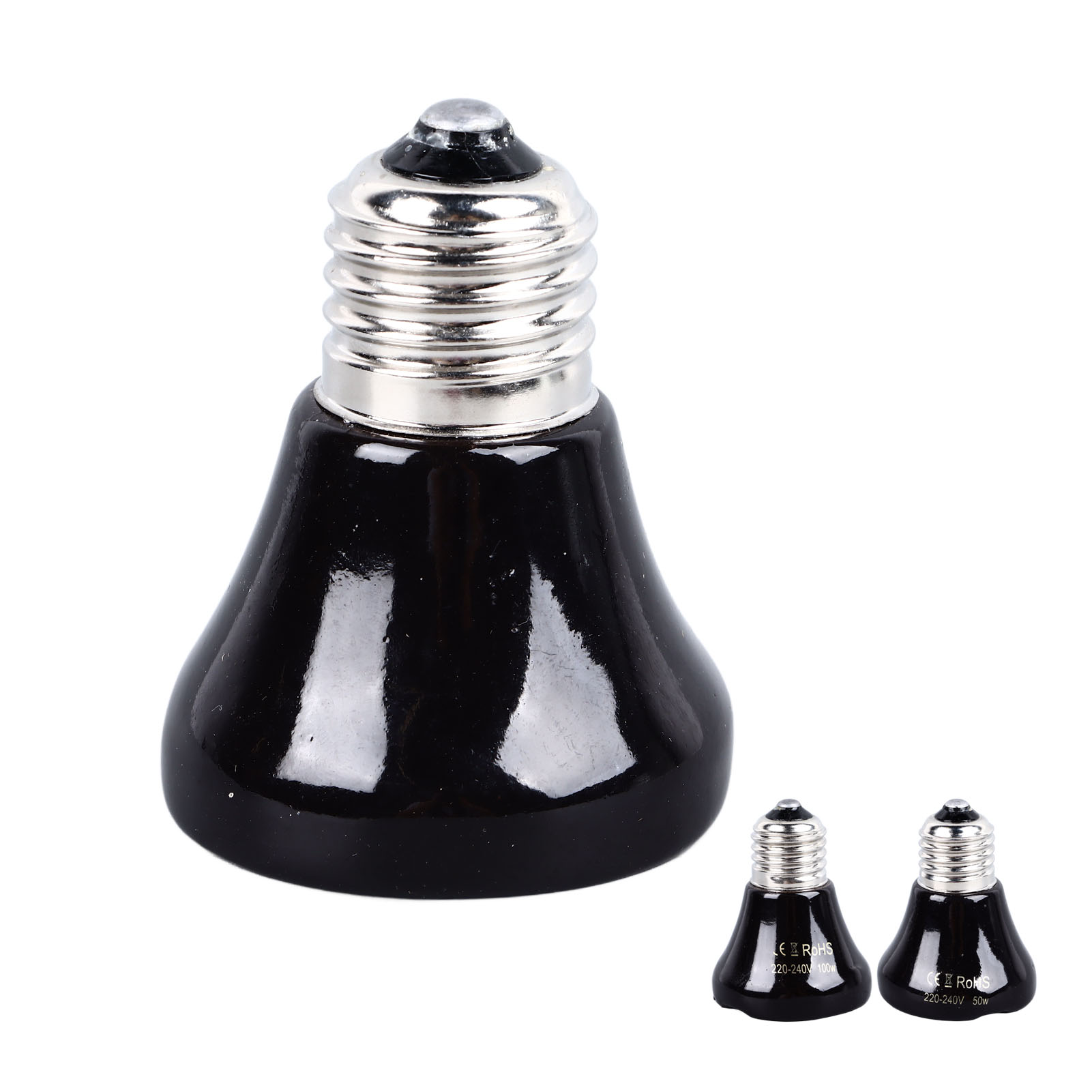 Reptile Heat Lamp Ceramic Heat Emitter No Light Emitting Heat Bulbs for Chicken Cats Parrots Reptile Heat Lamp Reptile Heat Bulb