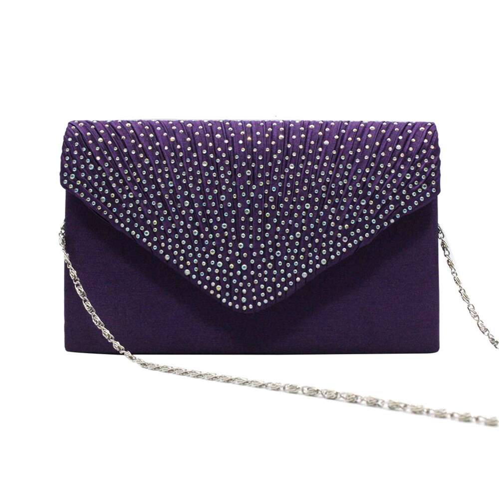 Designer Bag Women's Fashion Elegant Silk Belt Drill Clutch Evening Prom Handbag Purse Women's Stylish Backpack Mochilas Femeninas New