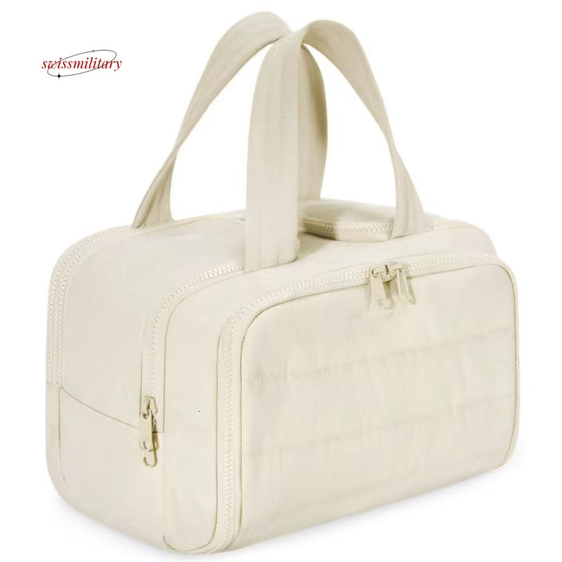 Travel lightweight opening fluffy makeup bag, travel toiletry set storage bag #39 swissmilitary