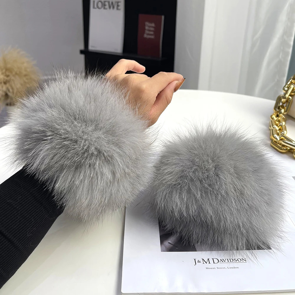 Home>Products>Womens Fox Fur Cuffs>Warm Hand Womens Bracelet>Genuine Fur Bracelet Gloves>High Quality Fox Fur Cuffs 241106