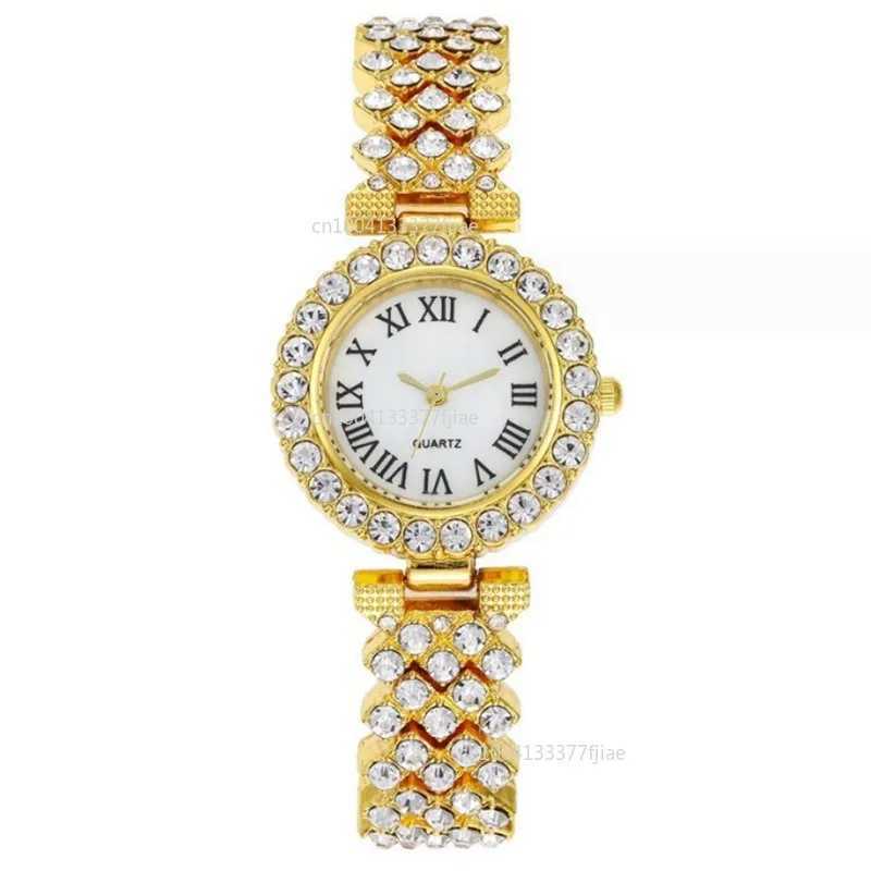 6 luxury Dainty quartz watches with jewelry set suitable for Rhinestone watches necklaces bracelets and ring sets X241106