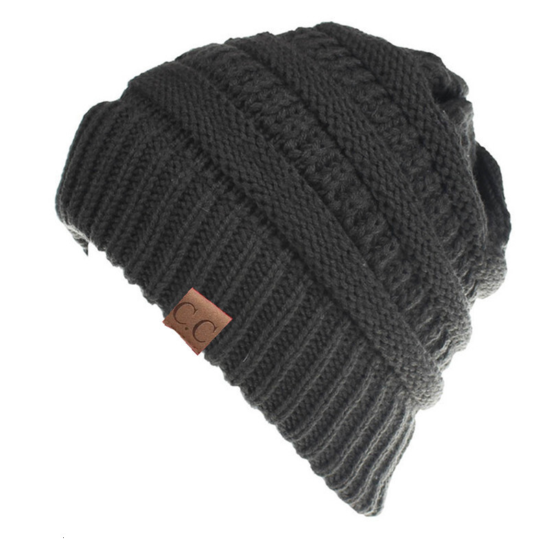 High quality design, men and women Autumn and winter knitted ear protection woolen ponytail hat