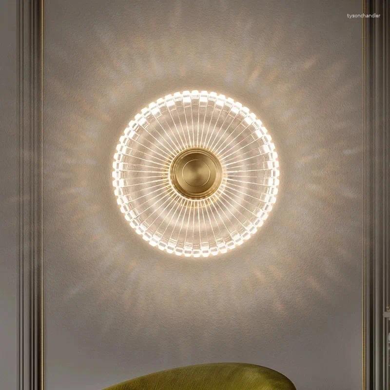 Lamps Wall Led Lamp Copper For Living Room Bedroom Bedside Nordic Home Decor Lights Bathroom Fixtures Modern Lighting