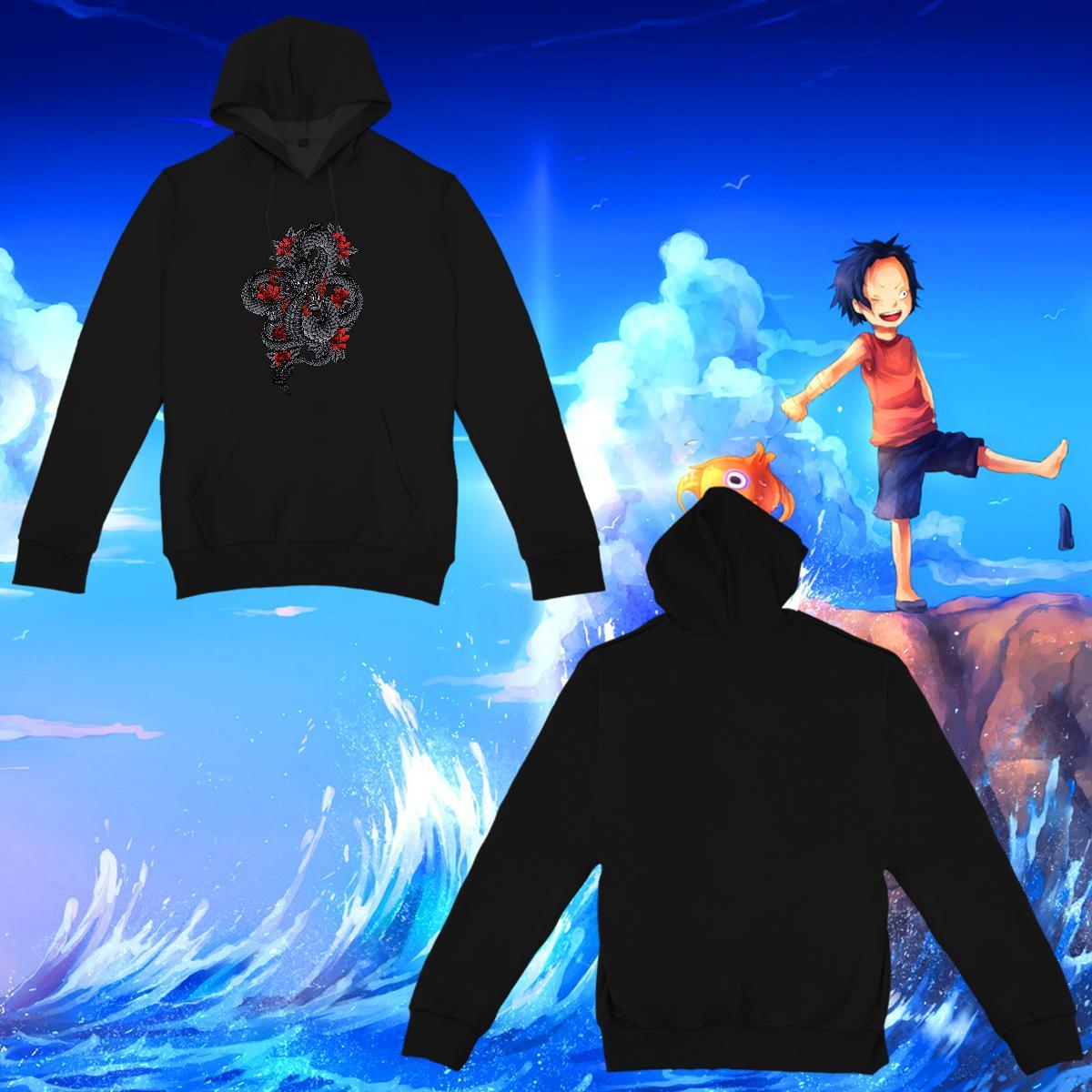 Fashion Casual Hooded Sweatshirt Clothings Unisex Hoodie Cartoon Print Thick Fleece Hooded Collar Home Outdoor
