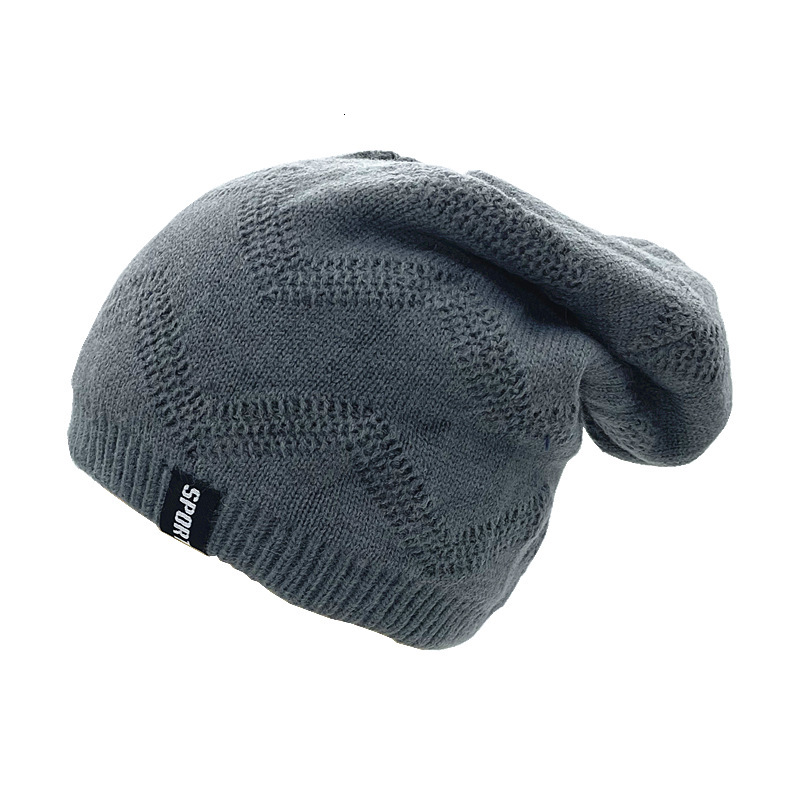 High quality design,New men's women's autumn winter sport fabric knitted large wavy yarn hats, cold resistant and warm hats