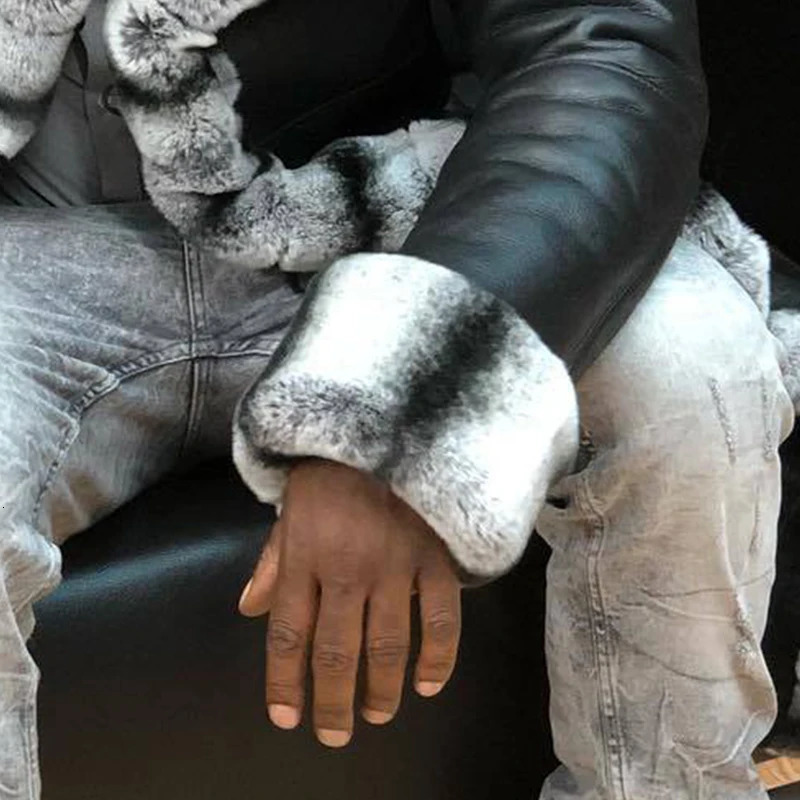Fur integrated jacket for mens casual fashion loose fit comfortable and warm Versatile Hooded long coat winter jacket 241106
