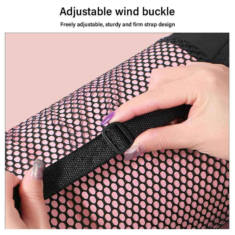 Storage Organizer Exercise Polyester Fitn Stretch Mesh Carrier Adjustab Strap Yoga Pilates Mat Bag Portab Outdoor SportsXJ241106