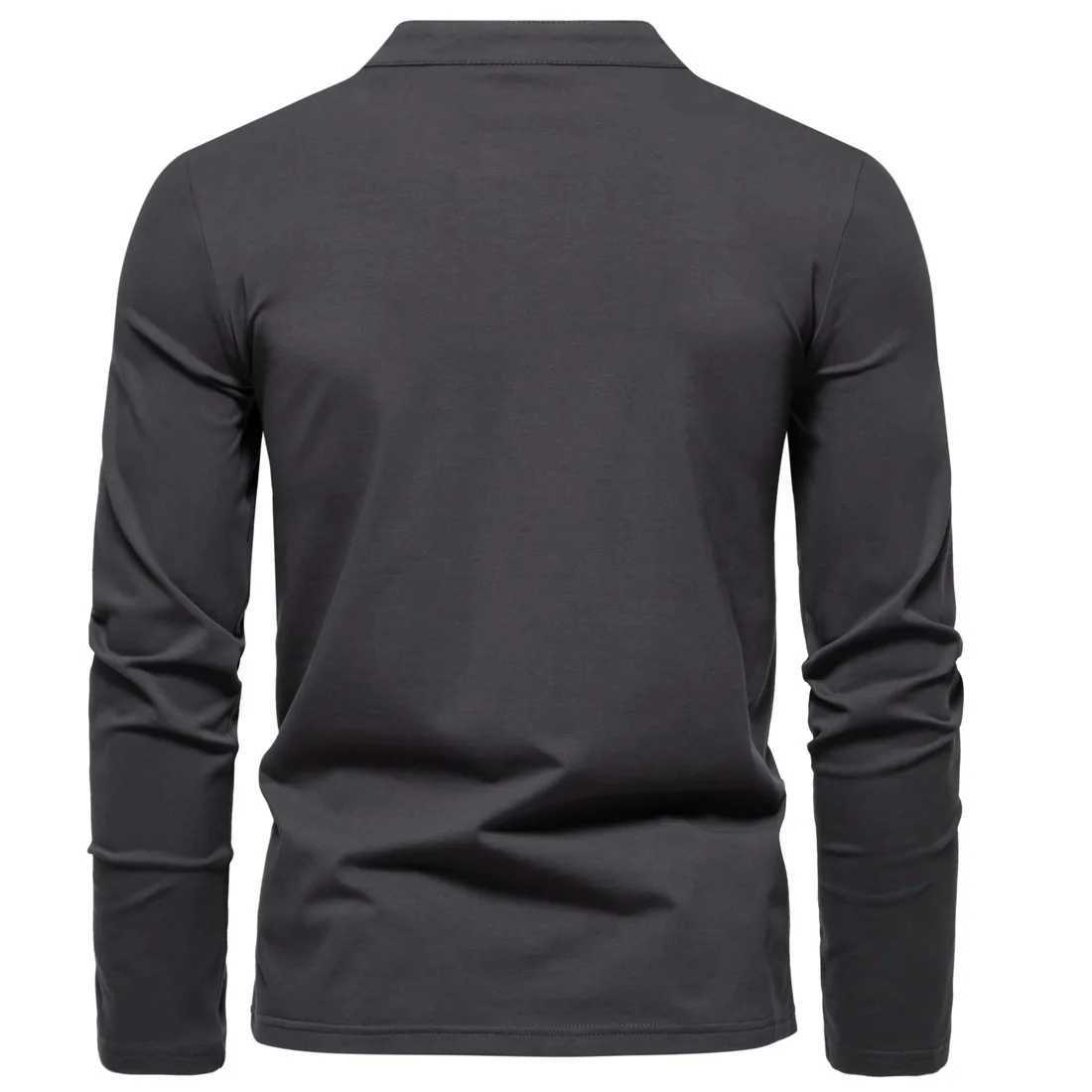 New autumn fashion mens shirt solid color long Sve slim fit cotton shirt casual hip-hop top 5XL W241106