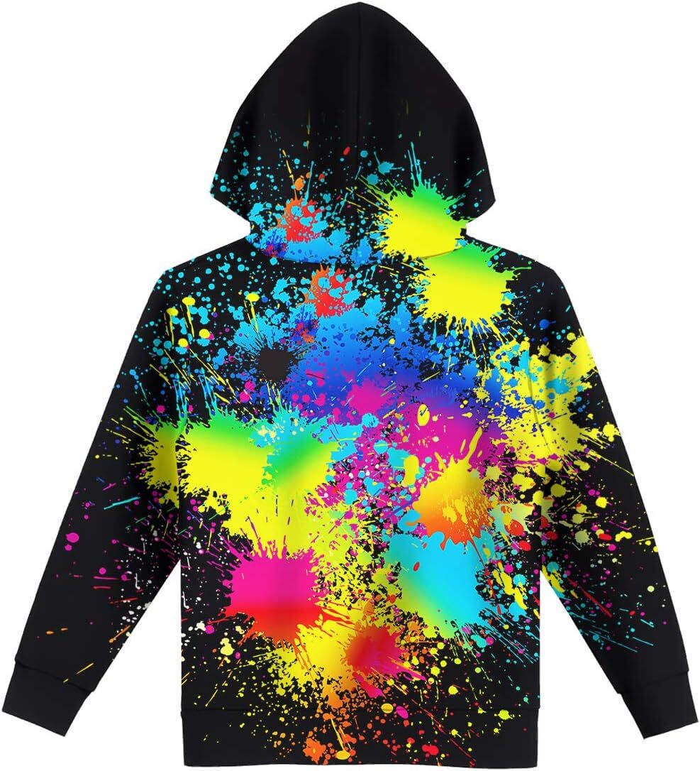 Hoodie for Mens Womens Unisex Boys Girls 3D Printed Hooded Sweatshirts for Kids Pullovers with Pockets Graphic Hoodies sweatshirt Fashionable and Warm