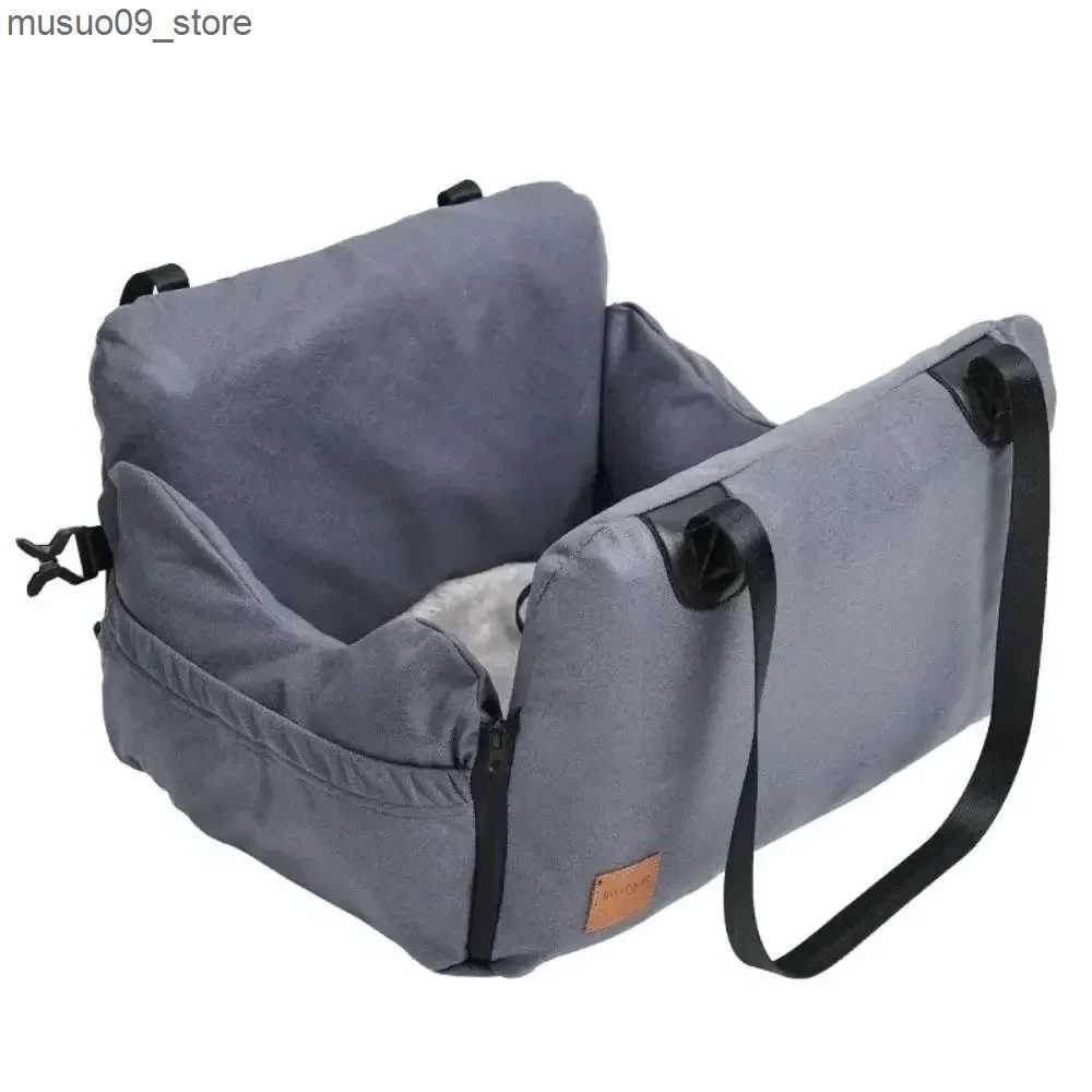 kennels pens Thick pet car seat travel driver bag detachable and washable ultra soft portable pet car travel bed safety pet supplies L240910