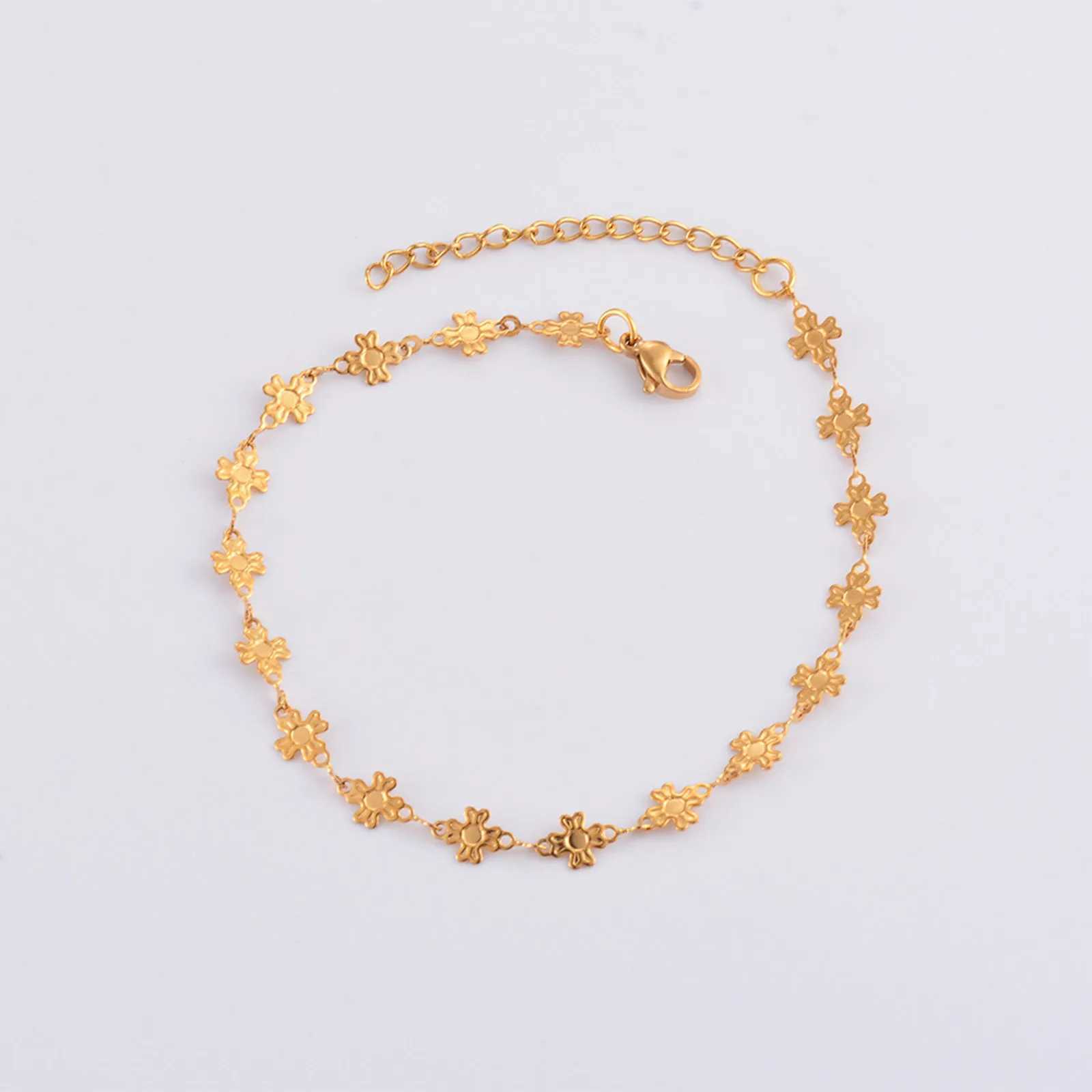 304 stainless steel handmade Geely chain bracelet suitable for warm jewelry 18k gold daily accessories 18cm long 1 piece X241106