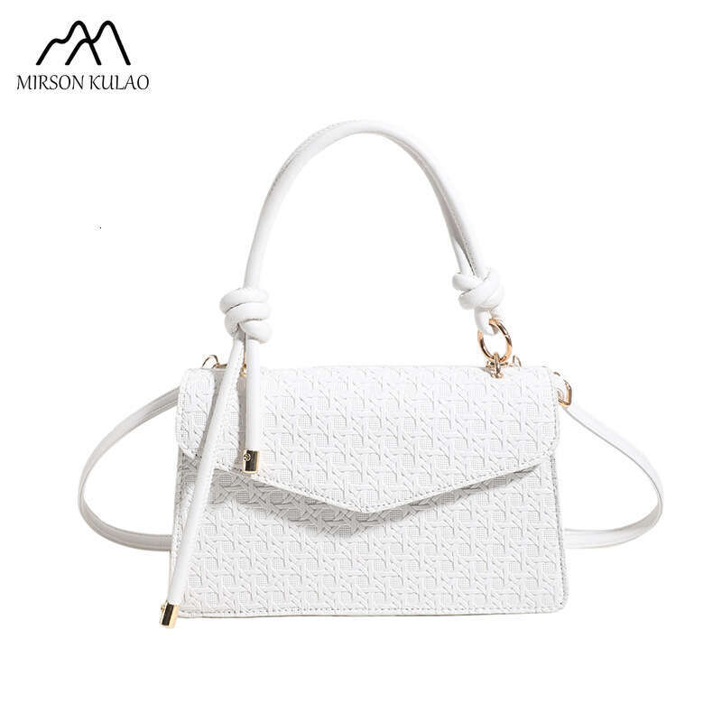 New Europe And The United States Early Autumn Solid Color Crossbody Single Shoulder Simple Dia Lattice Small Square Bag