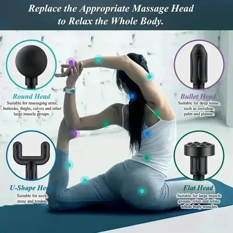 Wireless mini fascia gun muscle relaxation massage device cervical membrane cervical spine massager 241106
