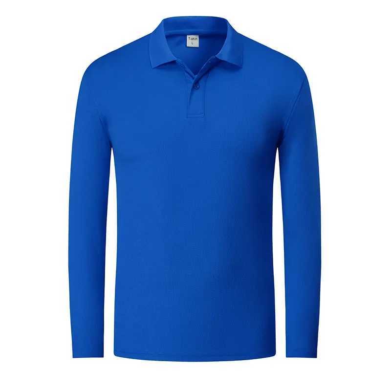 Quick Dry sport collar long Sve shirt mens outdoor advertising shirt printing options W241106
