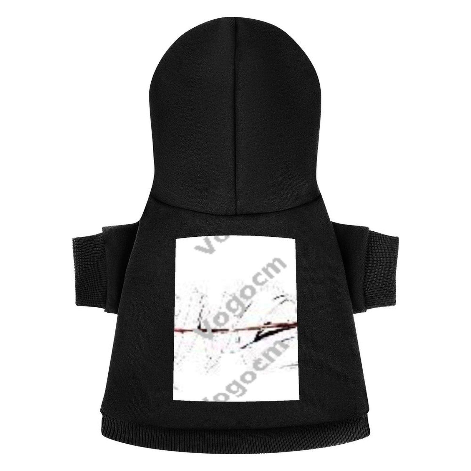 DIY Dog Hoodie Long Sleeve Outdoor Walking Hoodie Pullover Customized cartoon Fine Fabrics Soft Clothes Hoodie