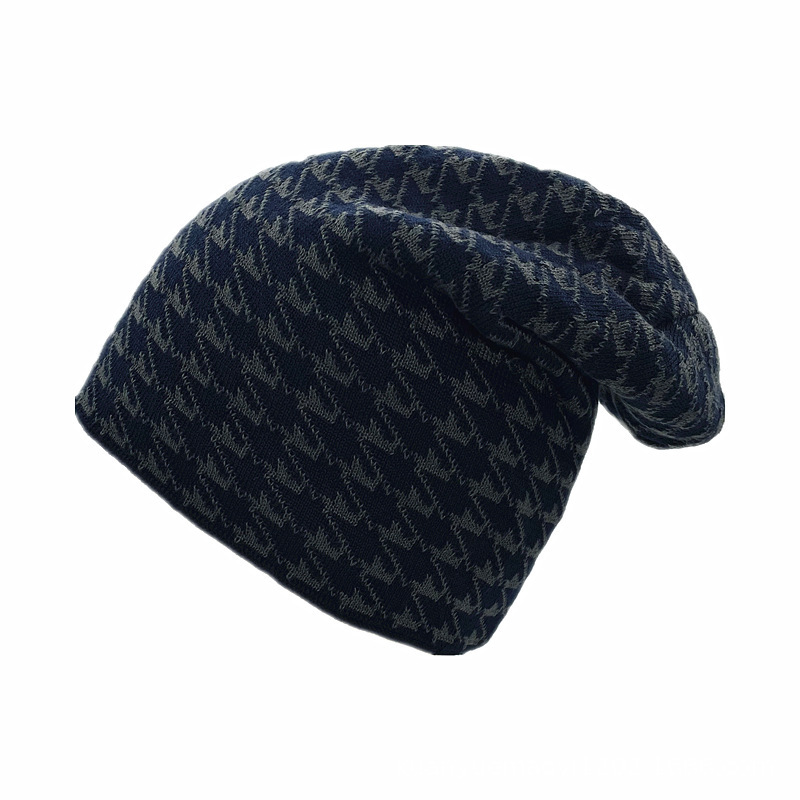 High quality design,Autumn/Winter New Men's Women's Checkered Velvet Knitted Light Plate Hoodie Riding Cold proof and Warm Hat