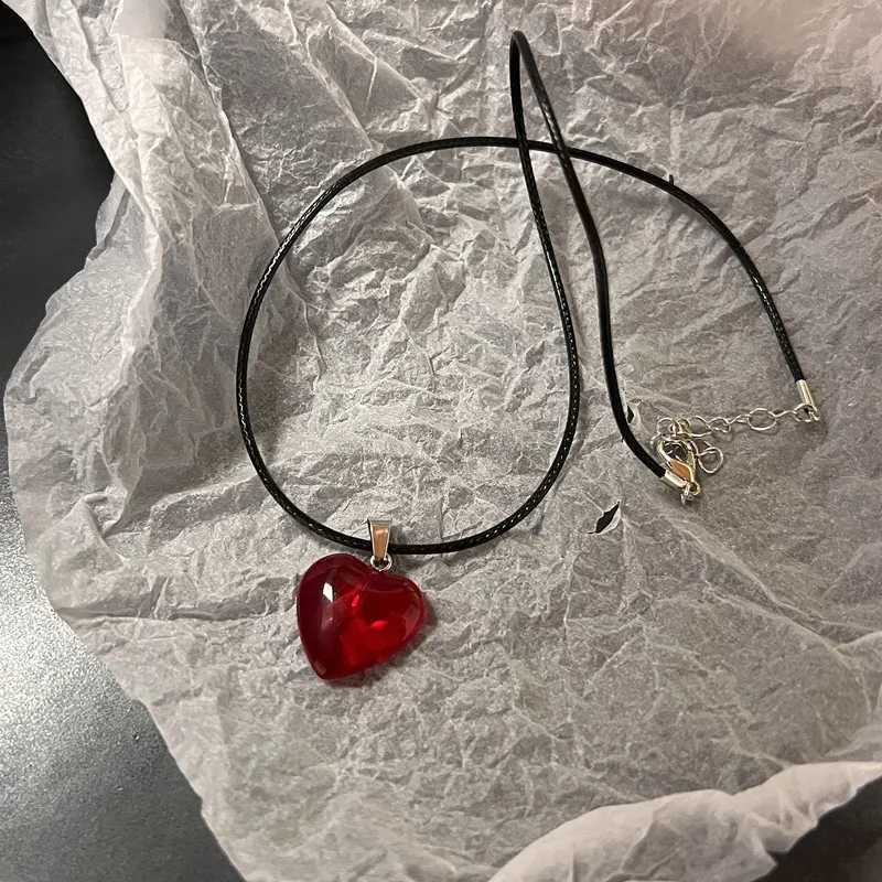 Retro fashion leather rope star pendant necklace suitable for mens antique silver jewelry accessories Y2k aesthetics X241106
