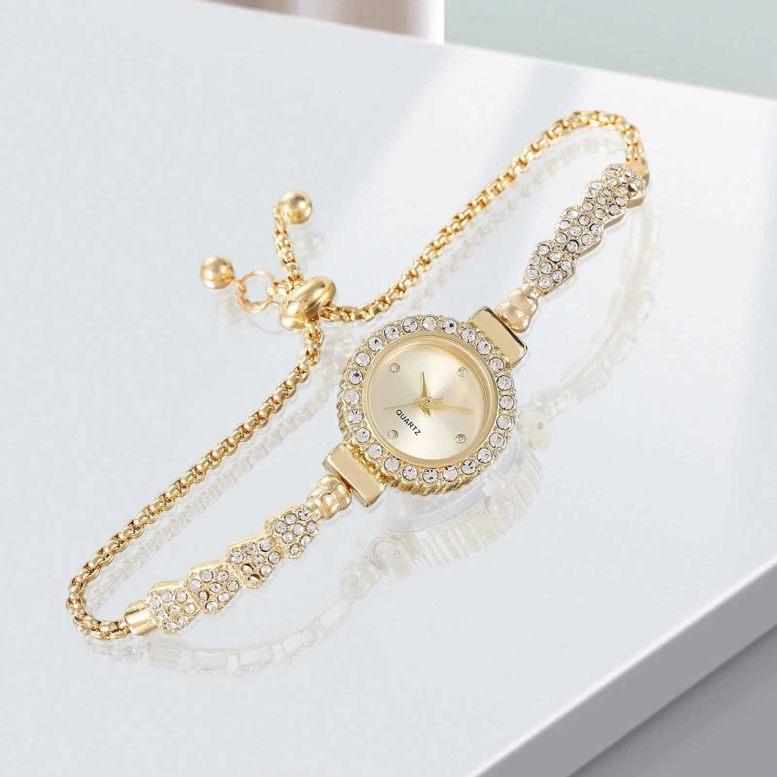 Wens Crystal Diamond Watch High end Design Easy to Read Dial Shining Bracelet Watch Wonderf Watch Gift X241106